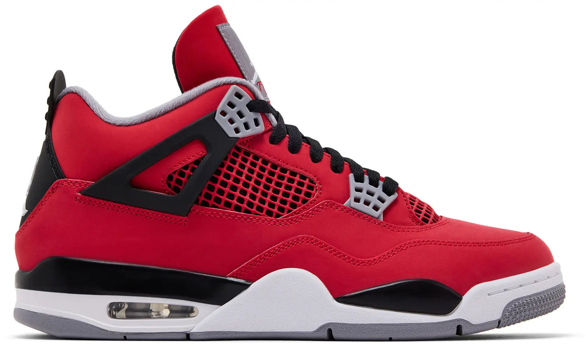 Air Jordan 4 Retro Toro Bravo – Red & Black Sneakers