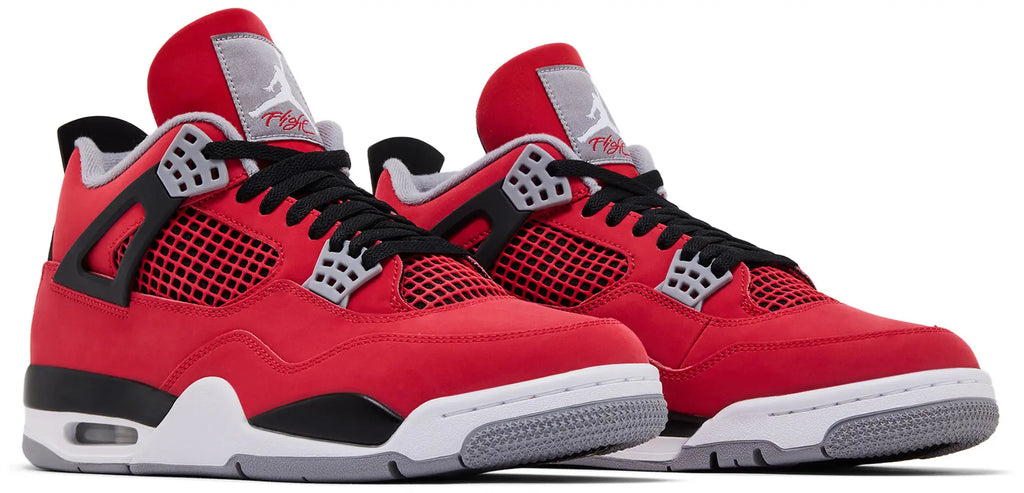 Air Jordan 4 Retro Toro Bravo – Red & Black Sneakers