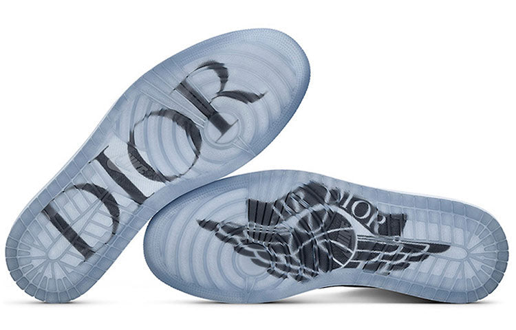 Air Jordan 1 High OG x Dior 'White Wolf Grey'